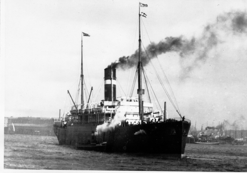 The ship Rotterdam in 1897